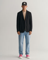 Rundhalspullover aus Baumwolle mit Zopfmuster