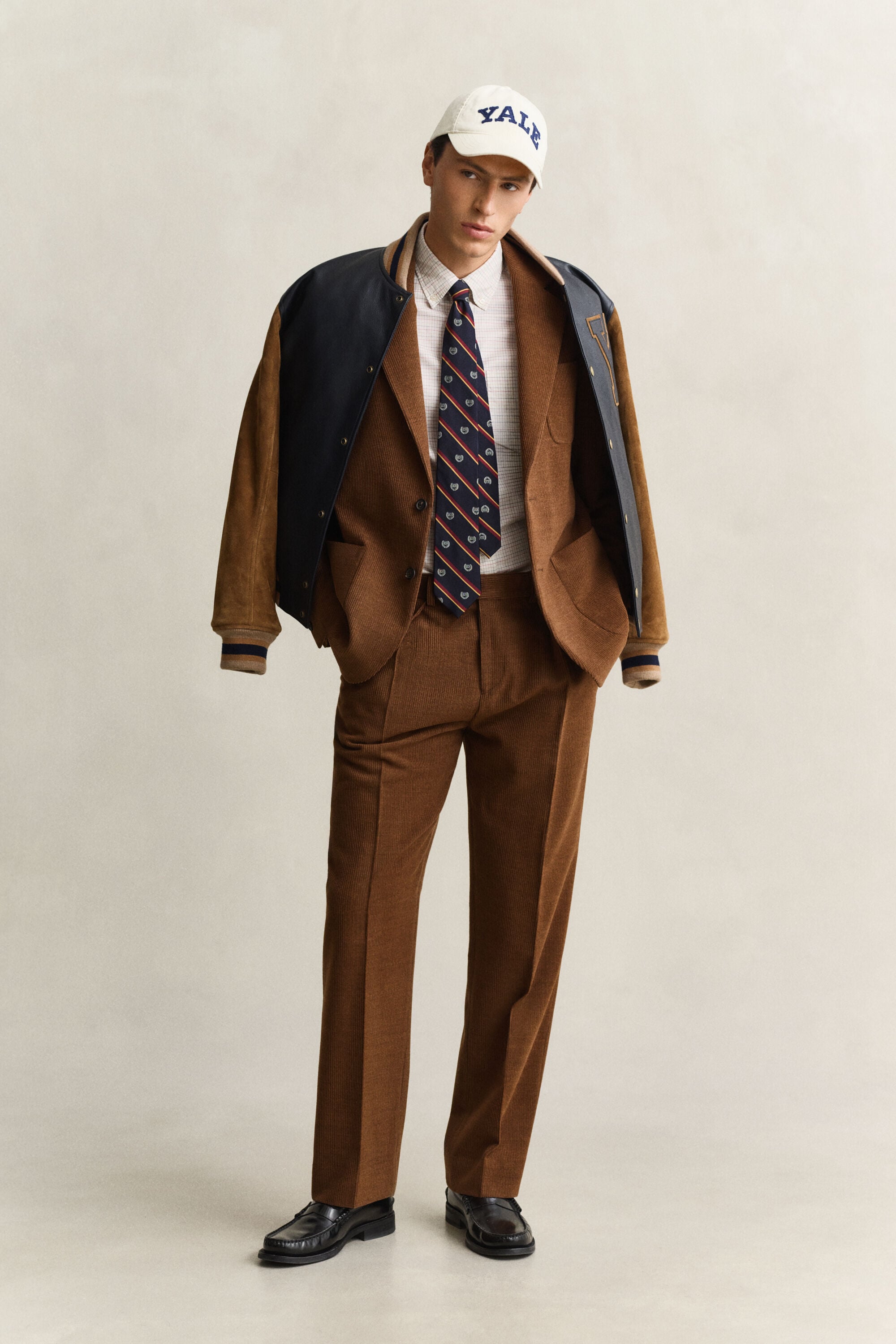 Gant x Yale Anzughose aus Wollcord