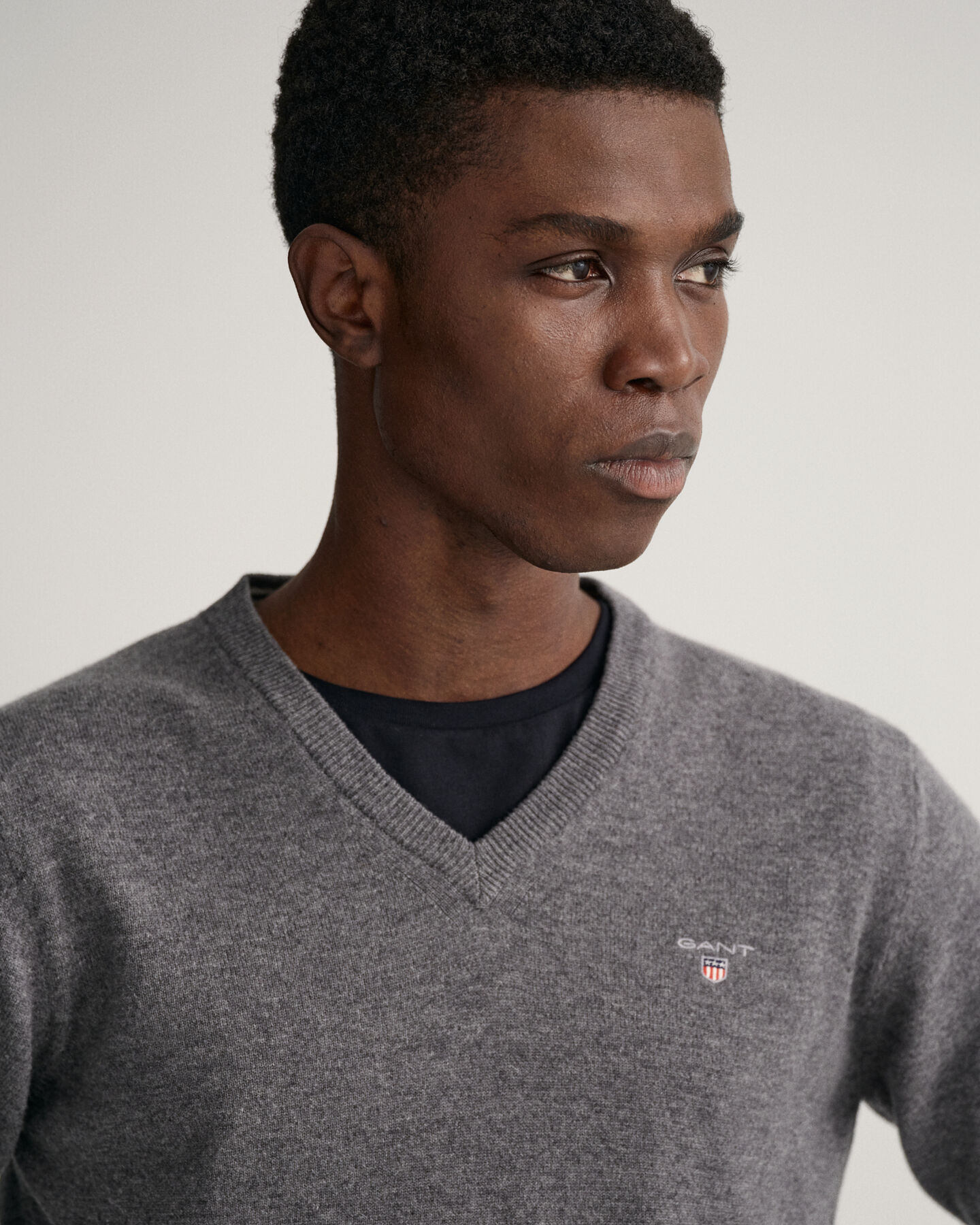 V-Neck Pullover aus Super Fine Lambswool