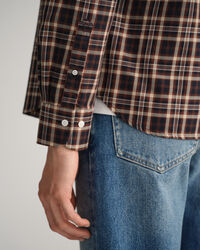 Slim Fit Kariertes Twillhemd