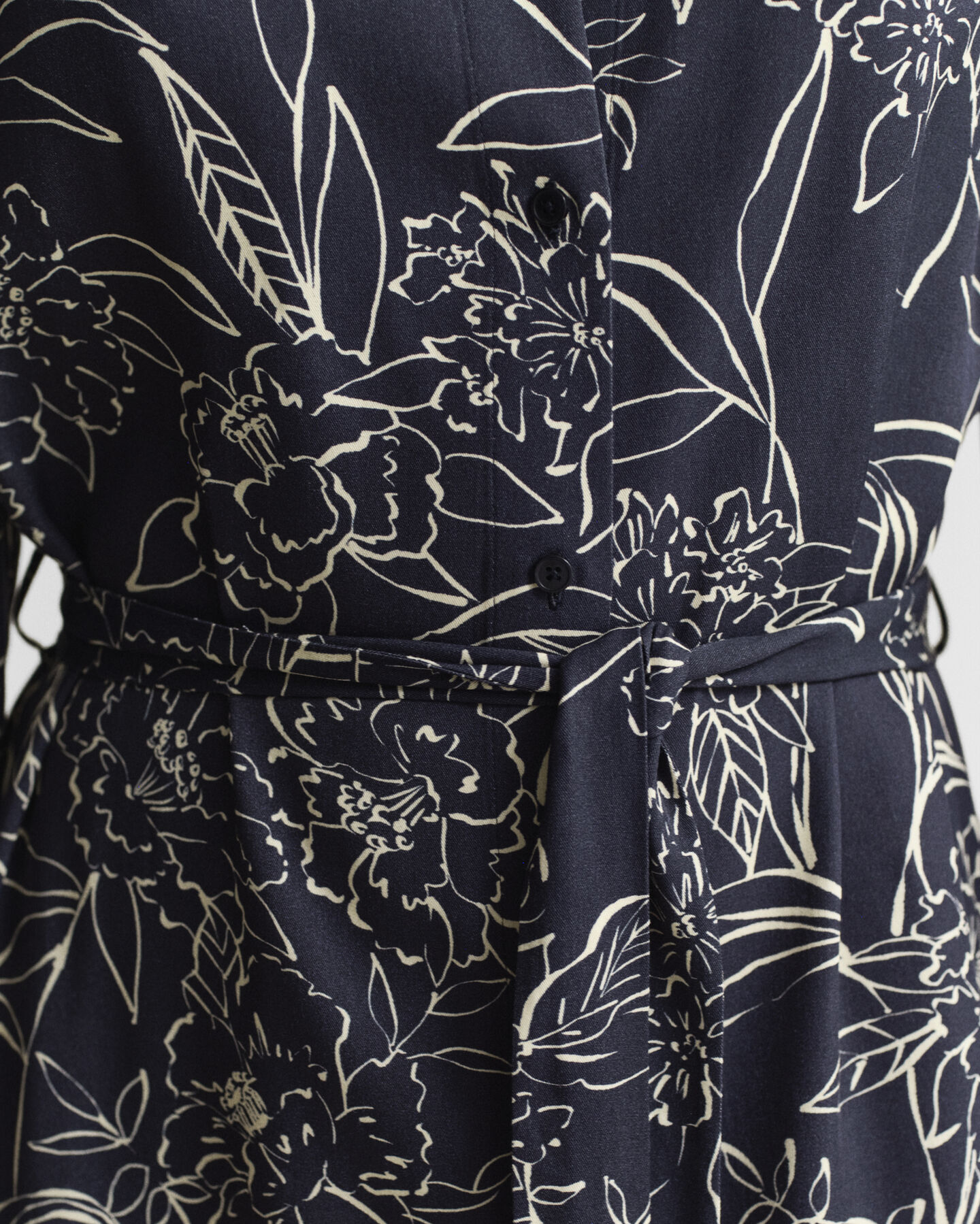 Hemdblusenkleid mit Blumen-Print