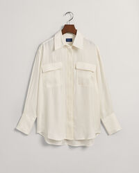 Relaxed Fit Bluse mit Pattentaschen