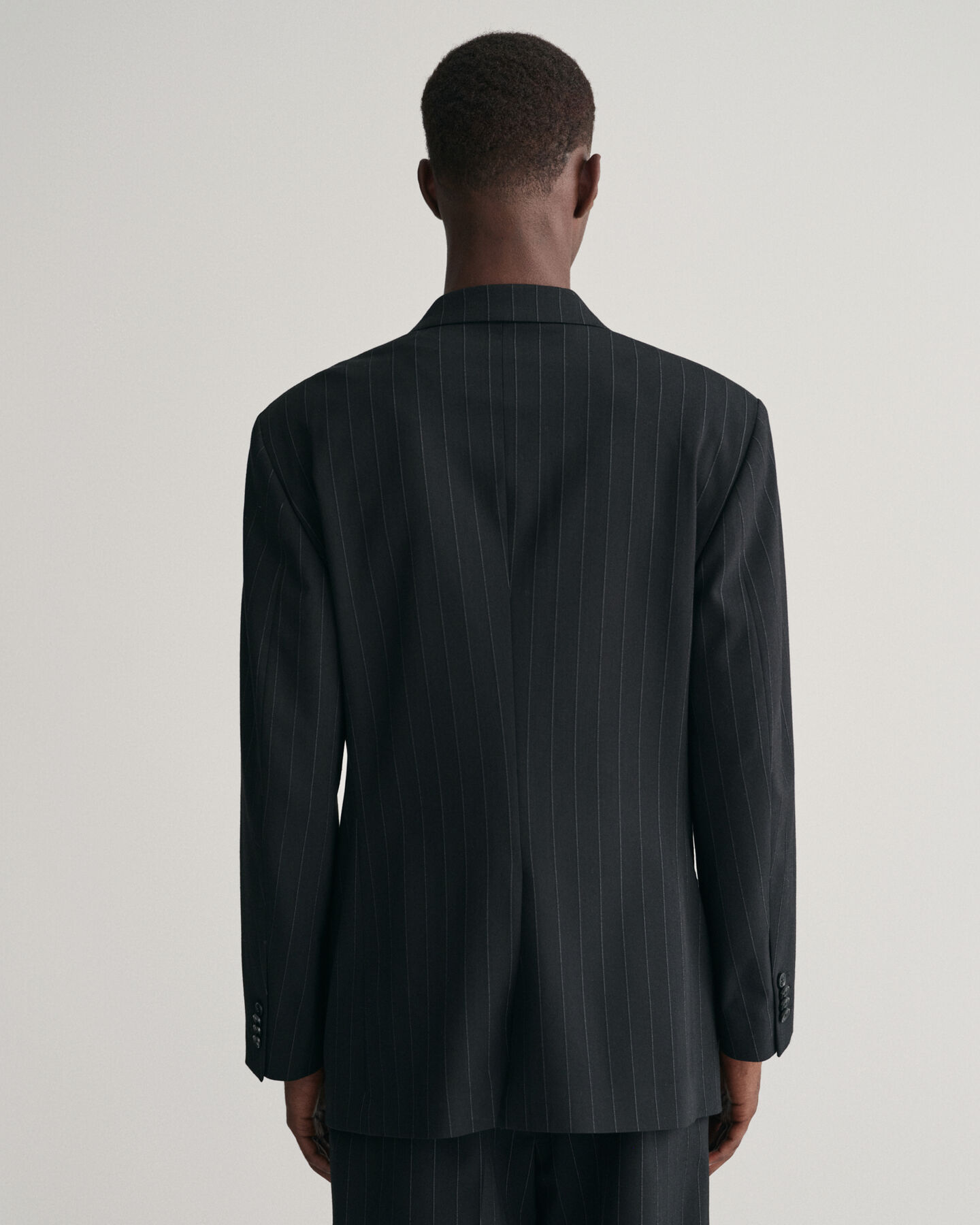 Relaxed Fit Anzugsakko mit Nadelstreifen