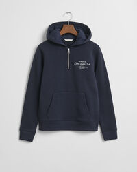 Teen Girls Sports Club Graphic Half-Zip Hoodie