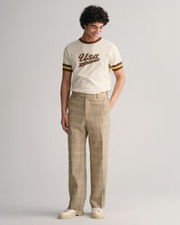 GANT USA T-Shirt mit gestreiften &Auml;rmeln