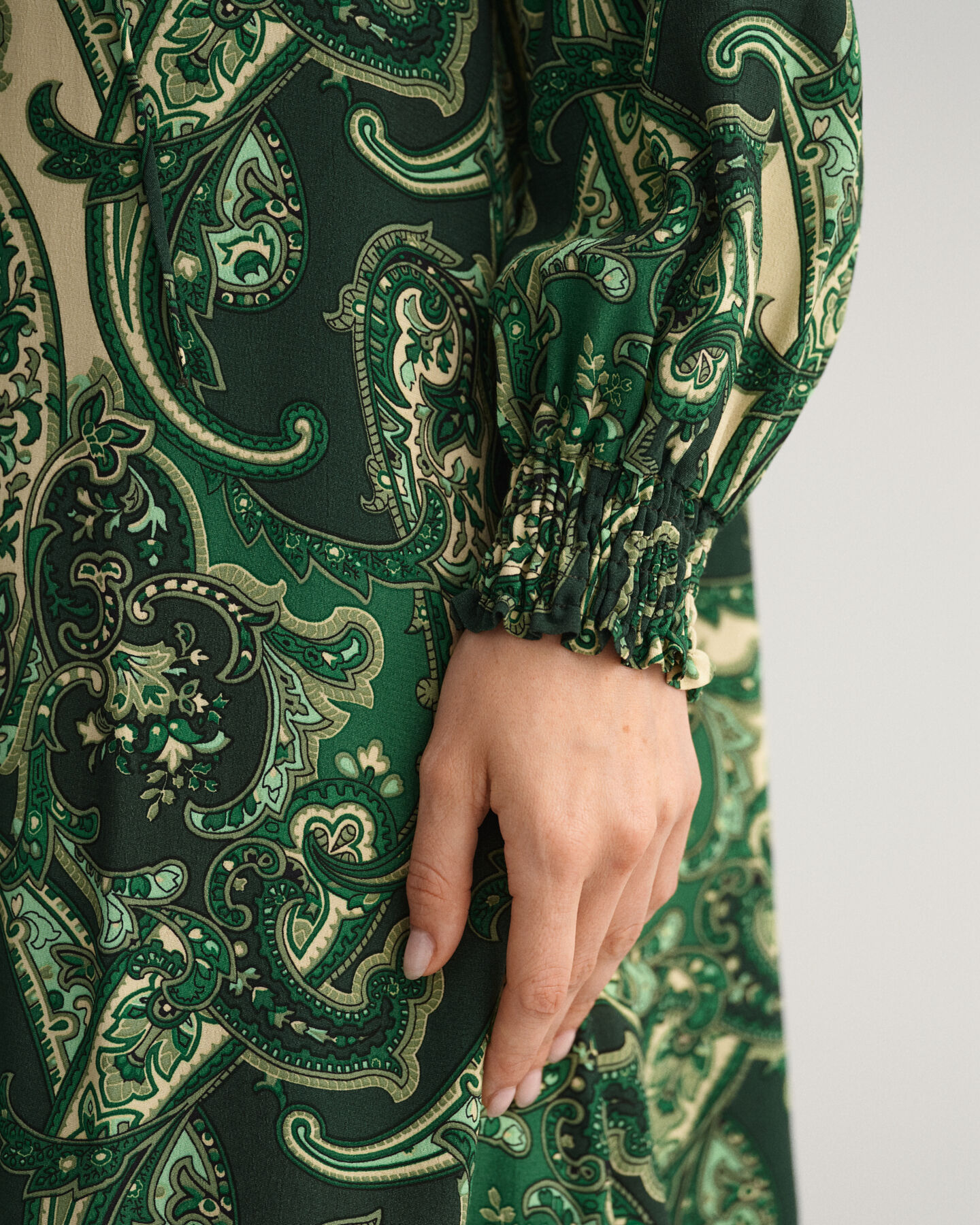 Paisley Stehkragenkleid