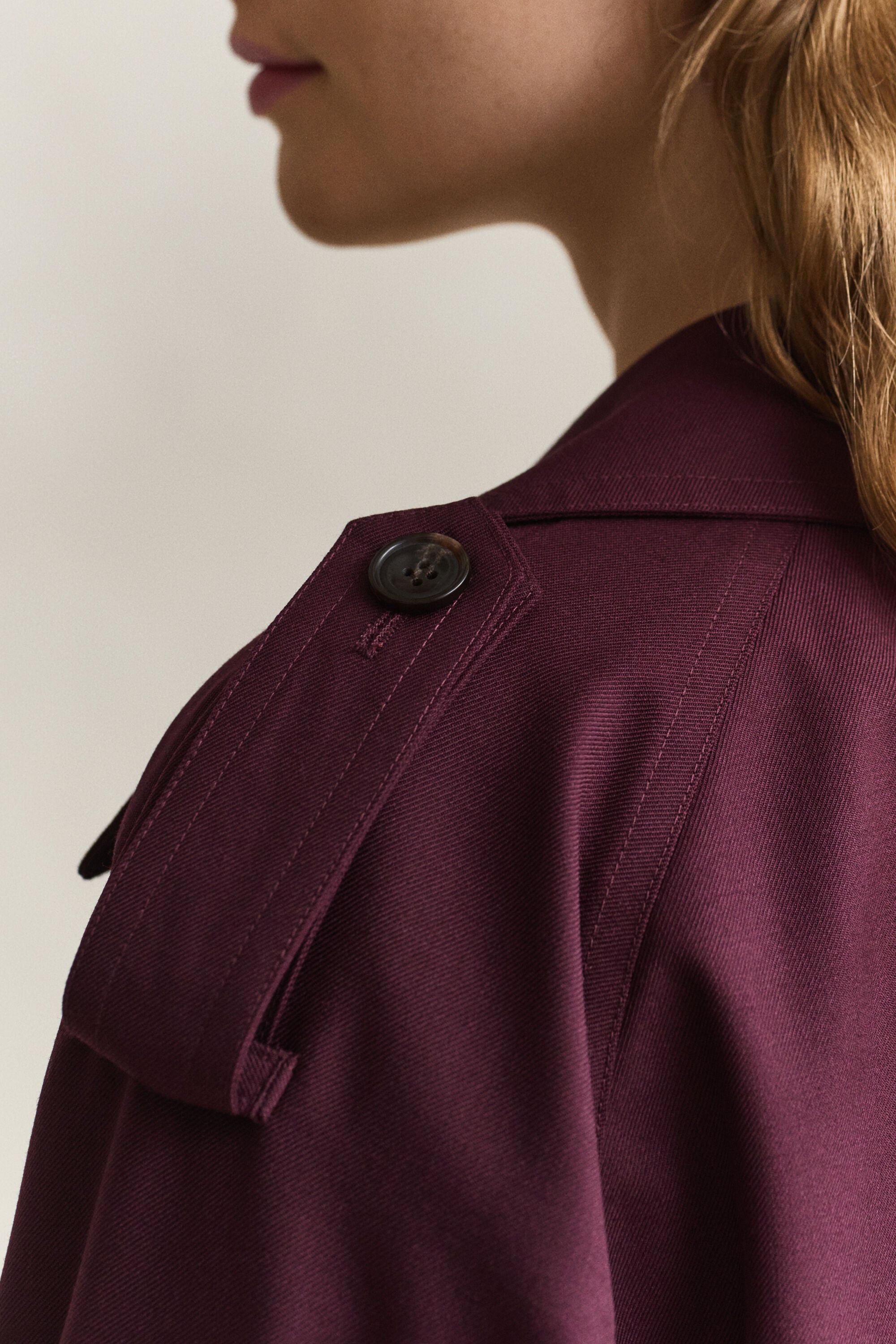 Trenchcoat aus Wollgemisch