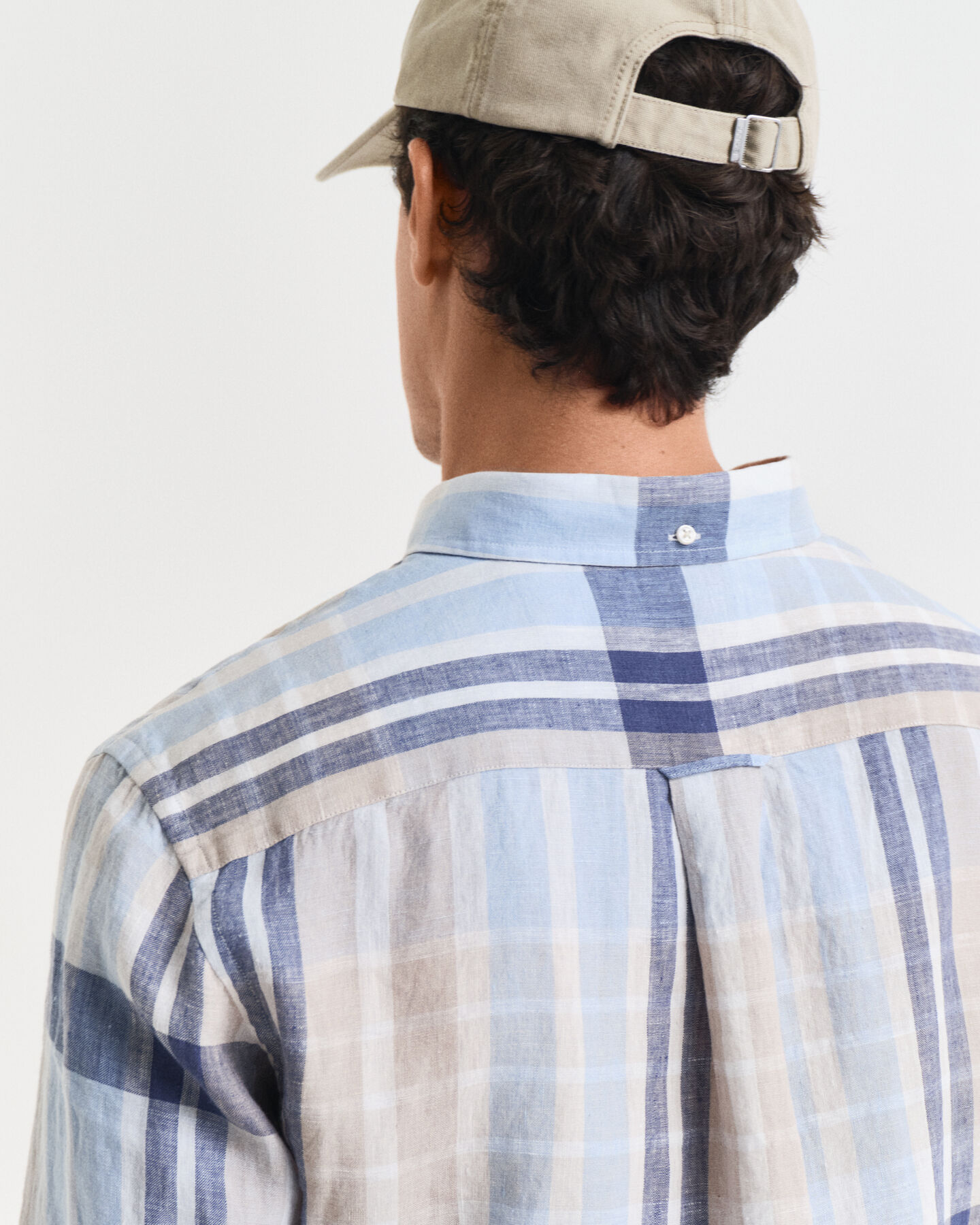 Regular Fit Madras Leinen Hemd