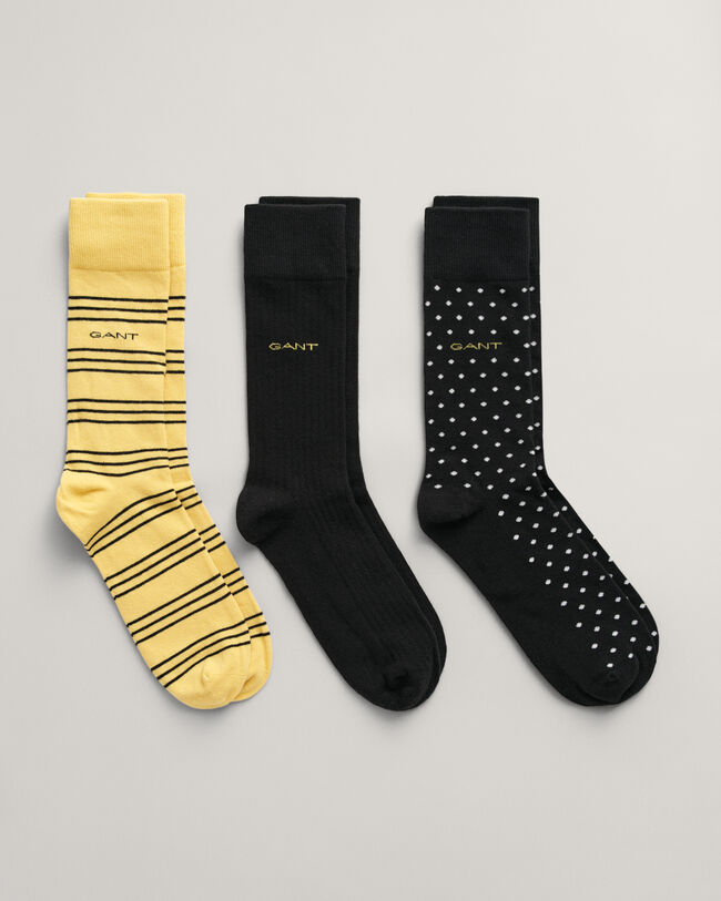 3er-Pack Socken mit Muster