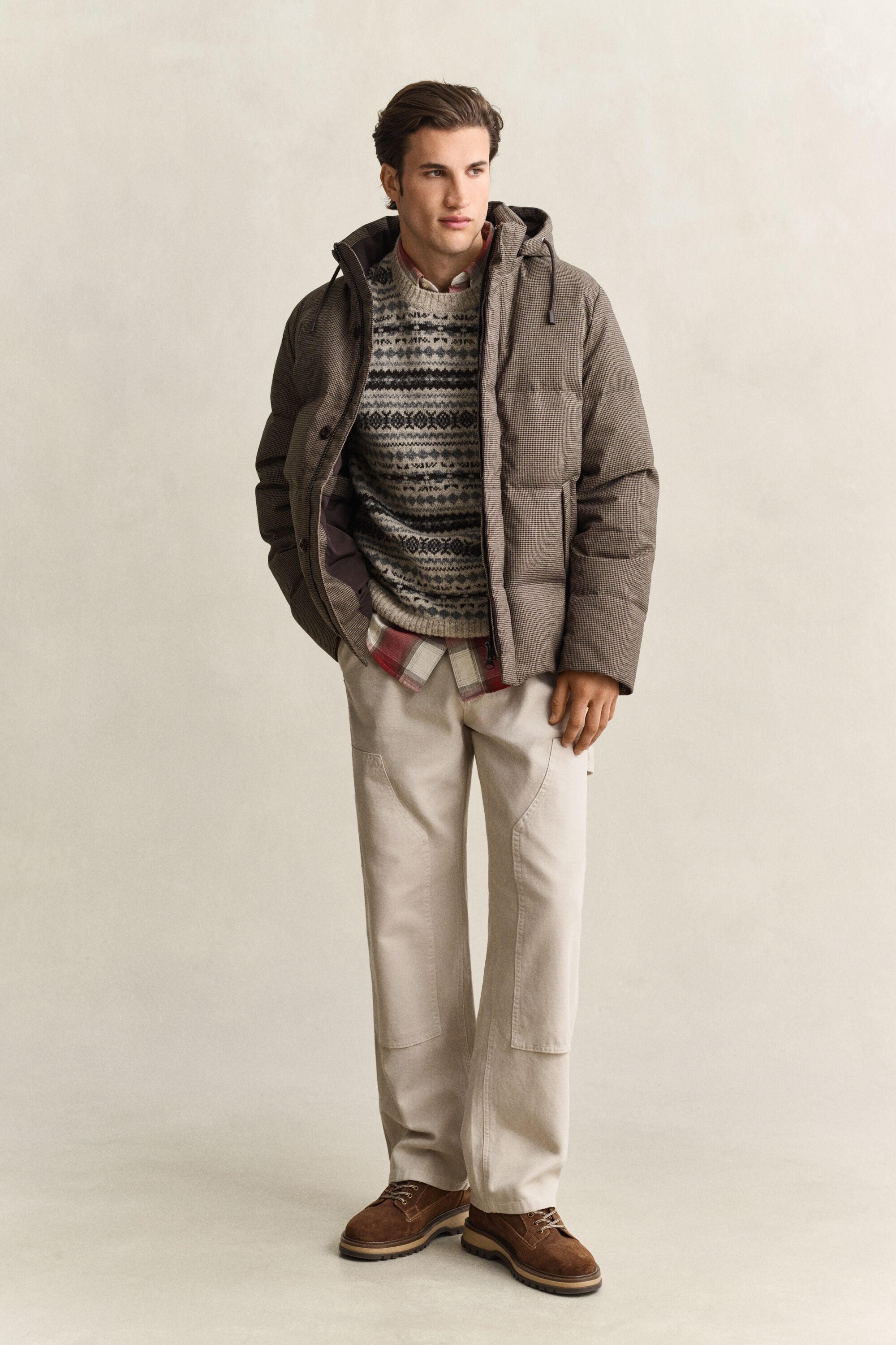 Flanelldaunenjacke