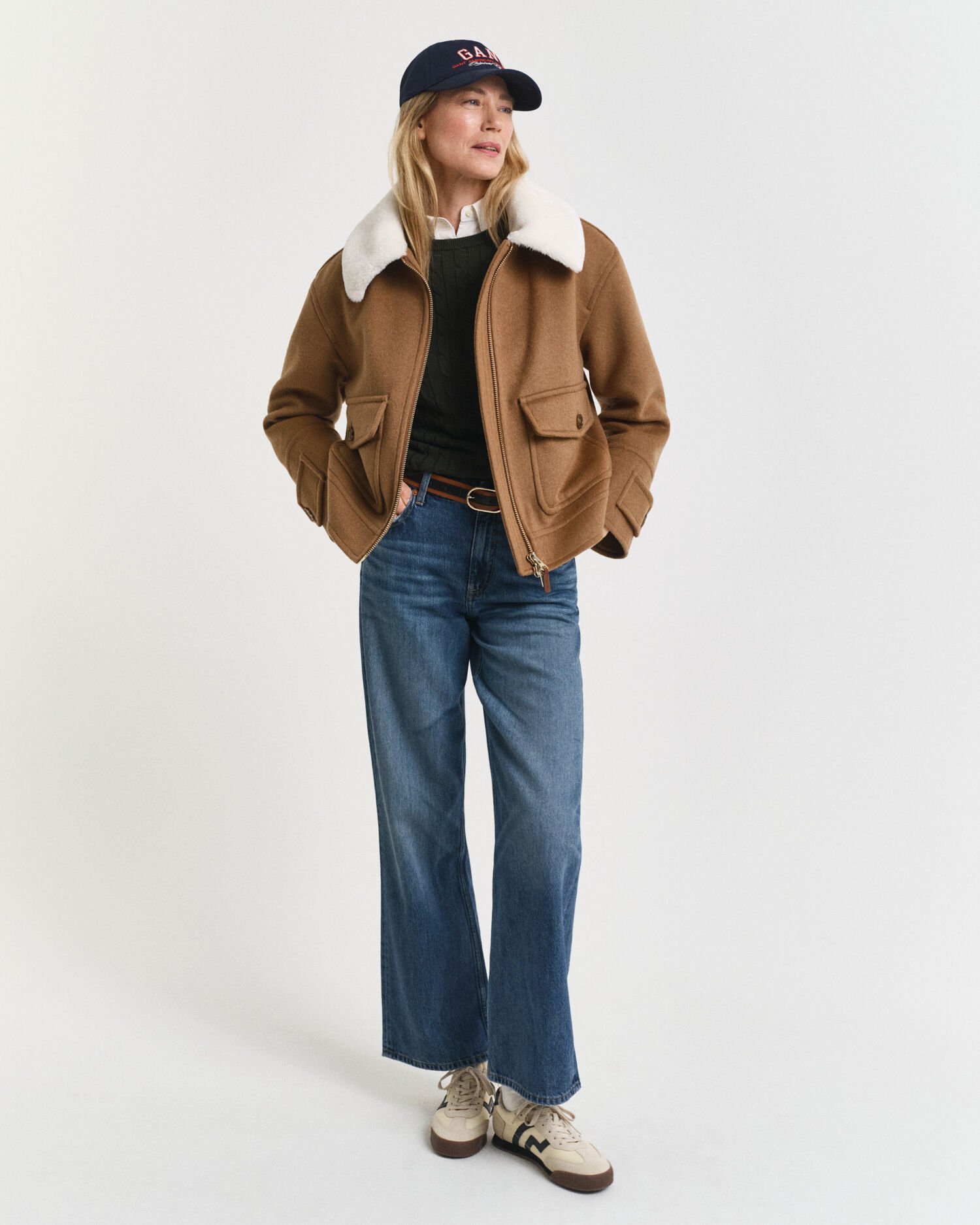 Zopfstrick Rundhalspullover