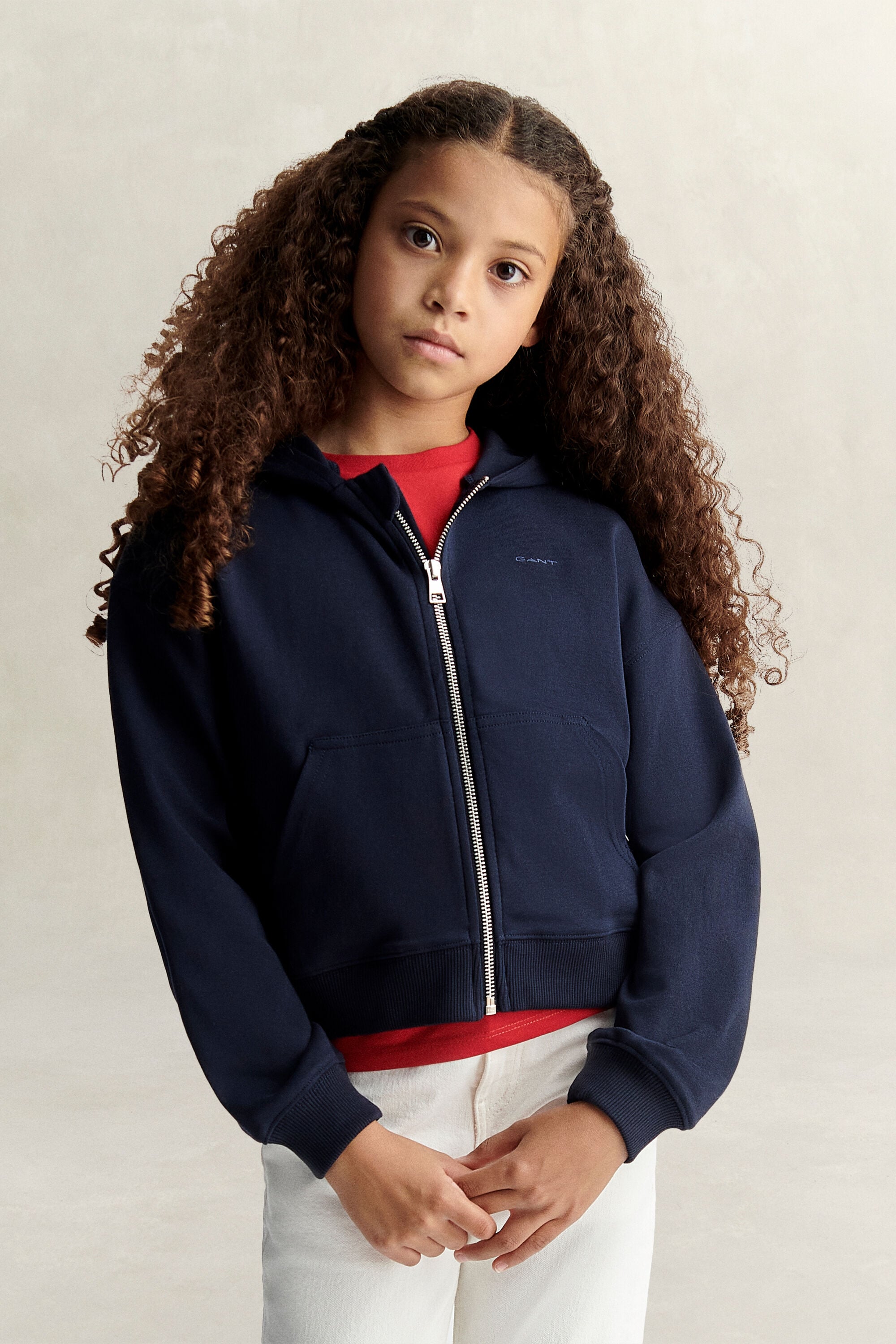 Teen Girls Verkürzte Sweatjacke