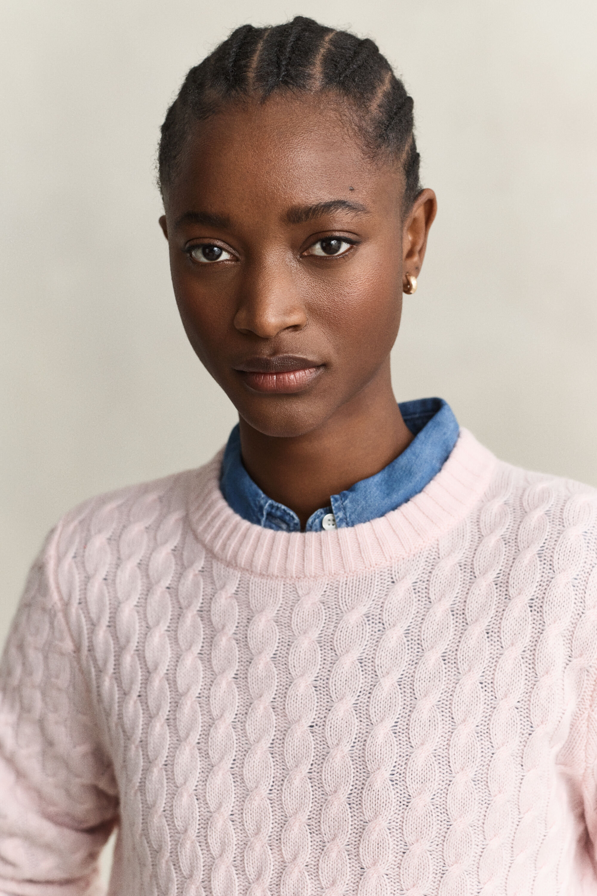 Zopfstrickpullover aus Kaschmir