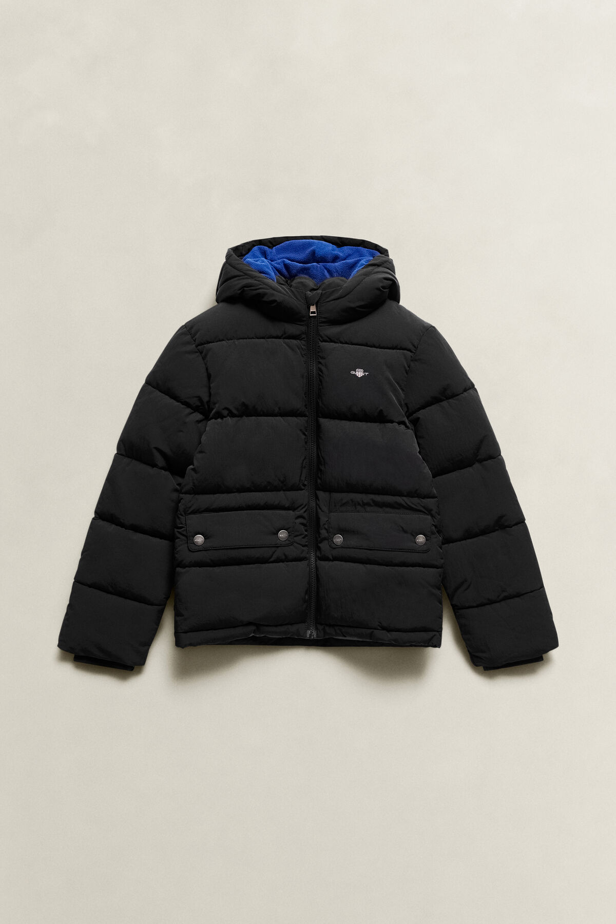 Teen Boys Baffle Jacket — BLACK