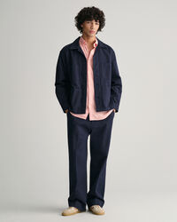 Regular Fit Leinen Kurzarmhemd