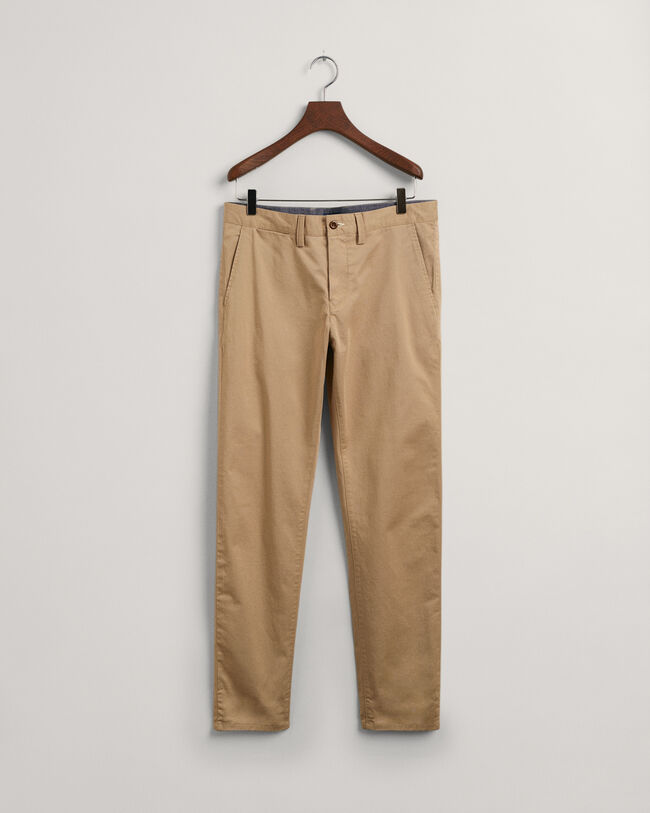 Hallden Slim Fit Twill Chinohose