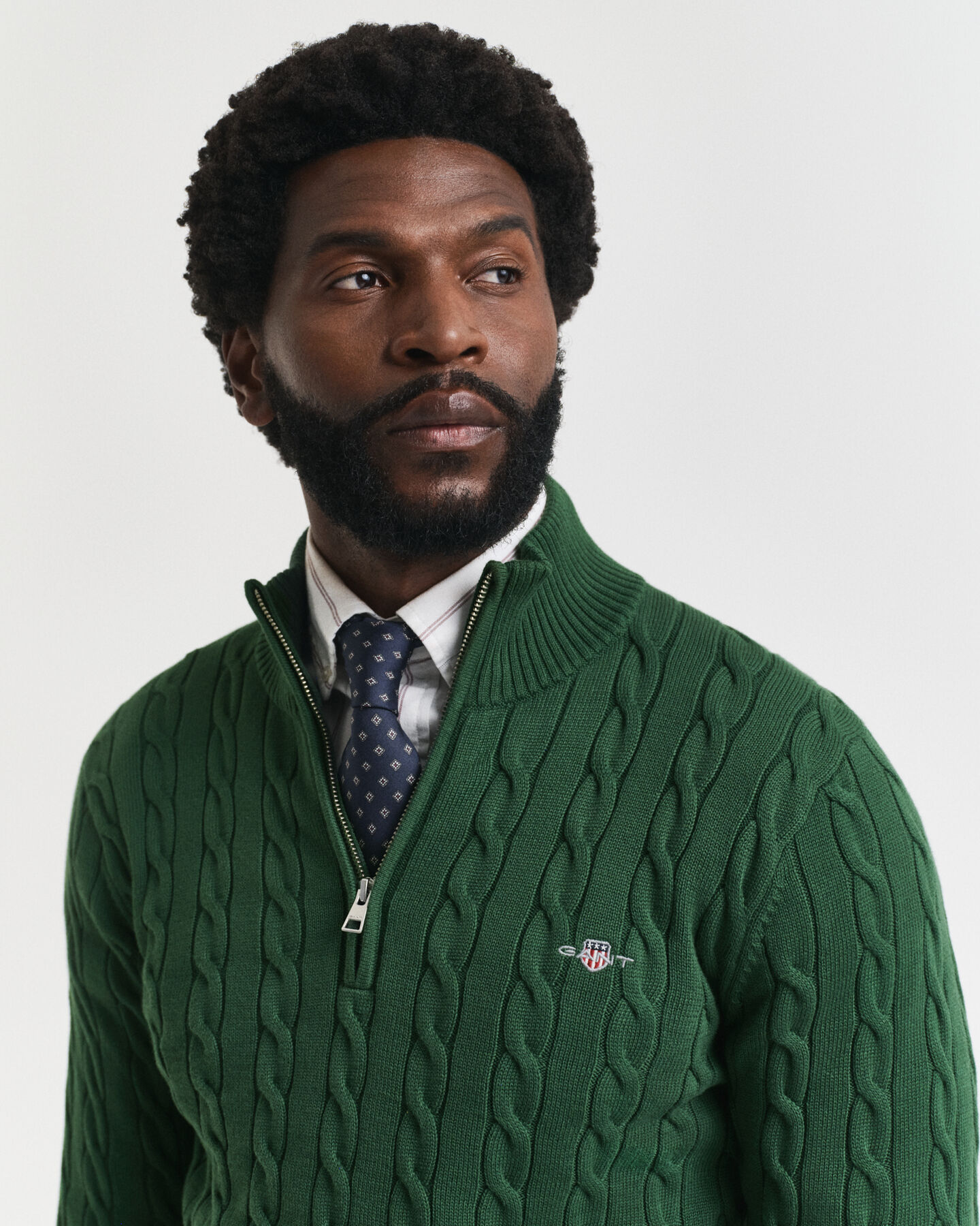 Zopfstrick Troyer aus Baumwolle