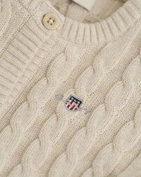 Baby Shield Baumwoll Strickjacke mit Zopfmuster