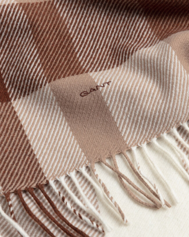 Groß karierter Wollschal