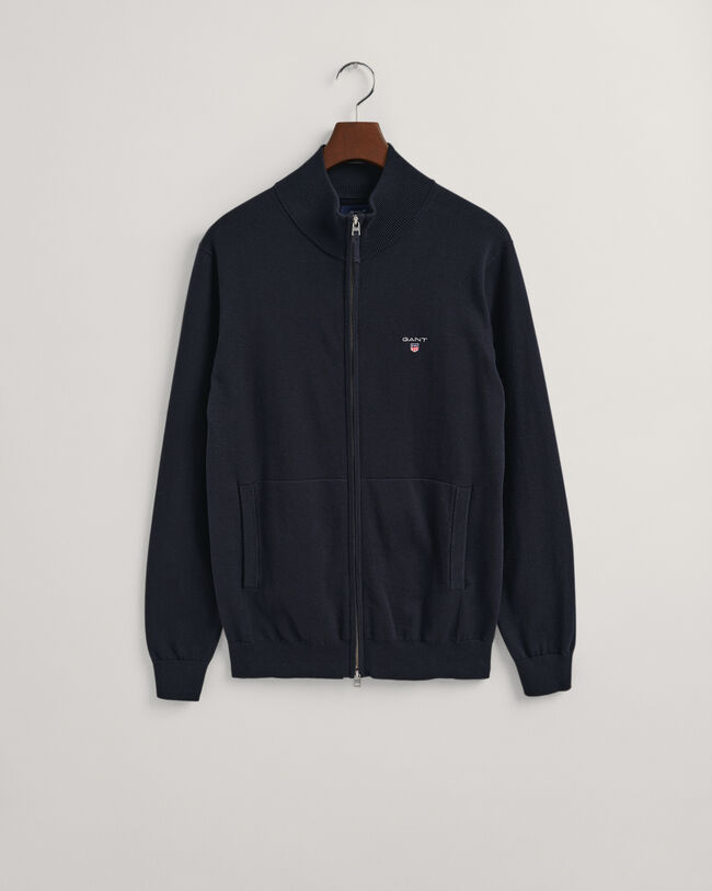 Classic Strickjacke aus Baumwolle mit Reißverschluss