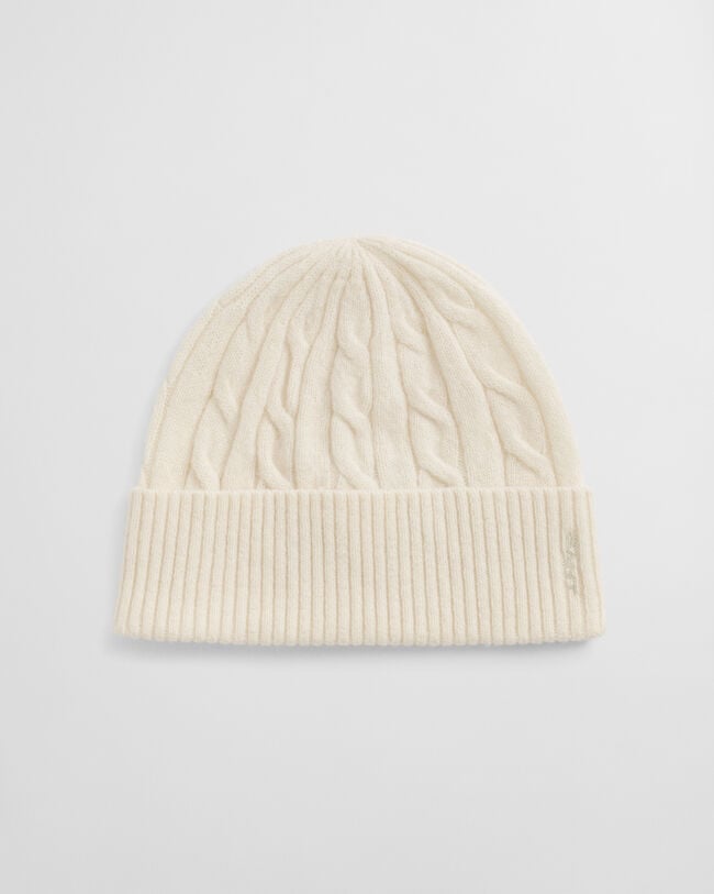 Zopfstrick Woll Beanie