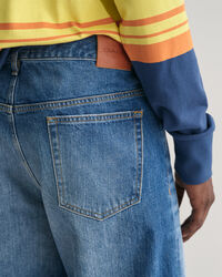 Loose Fit Jeans mit Vintage-Waschung