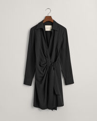 Hemdblusenkleid im Wickeldesign