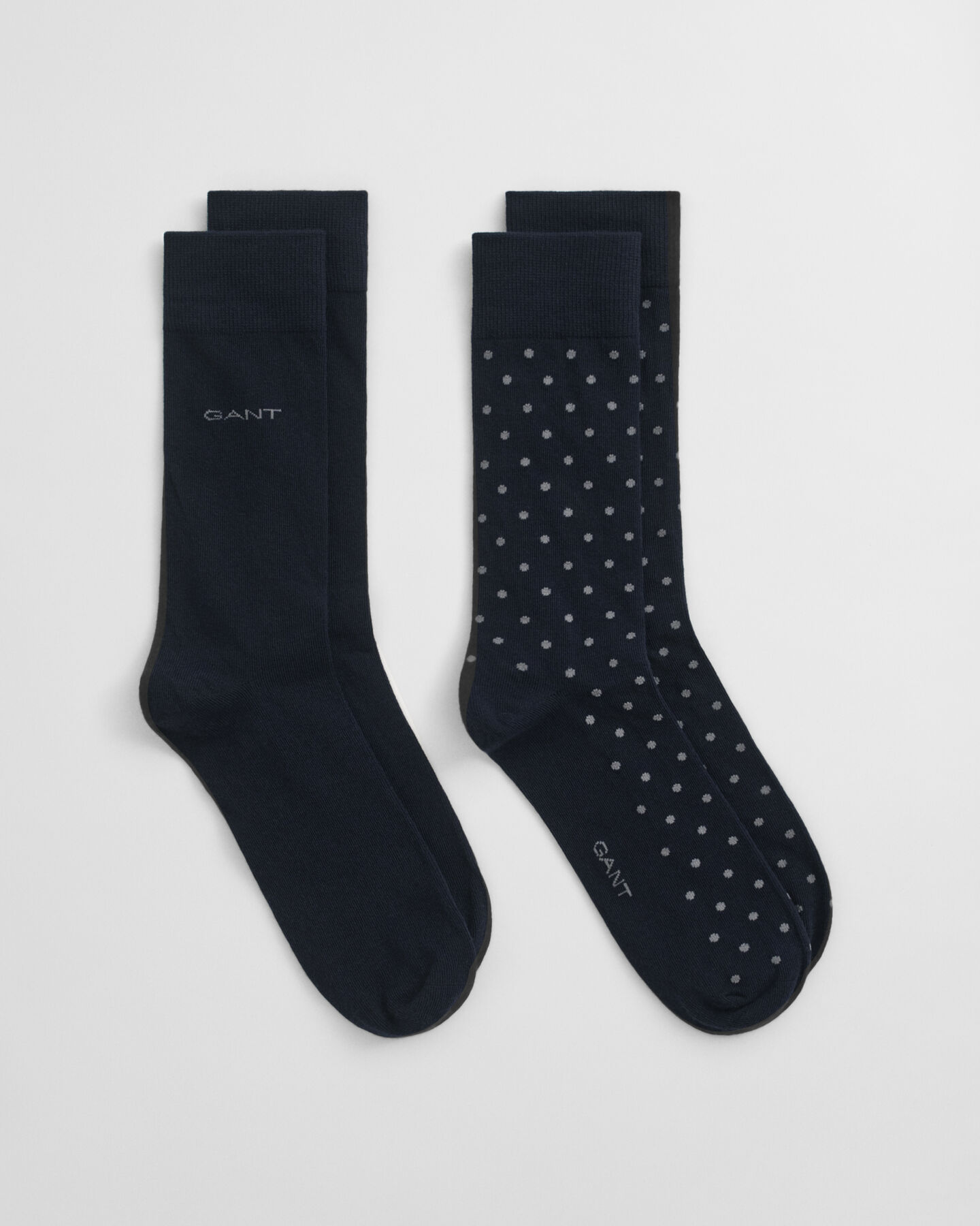 2er-Pack Socken Einfarbig & Getupft
