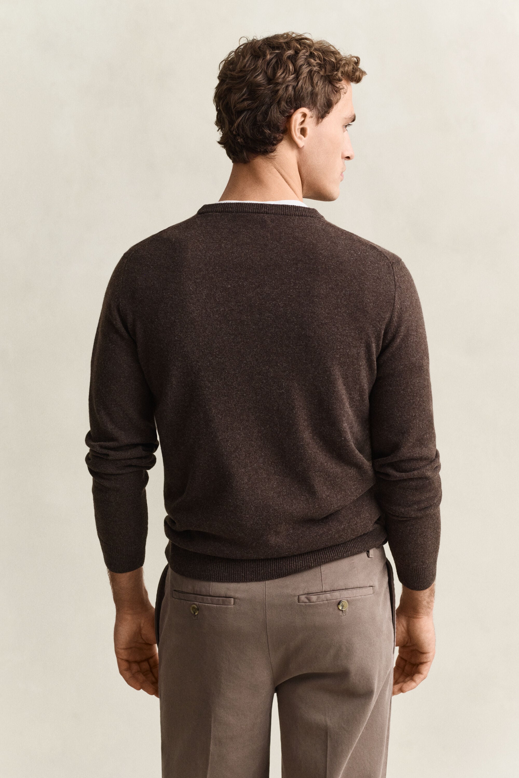 Rundhalspullover aus Lambswool