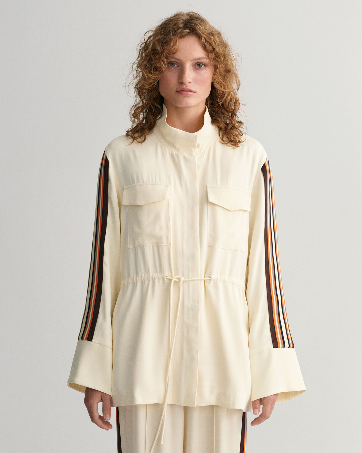 Relaxed Fit Jacke mit Streifen