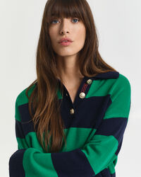 Strick Rugger mit Streifen