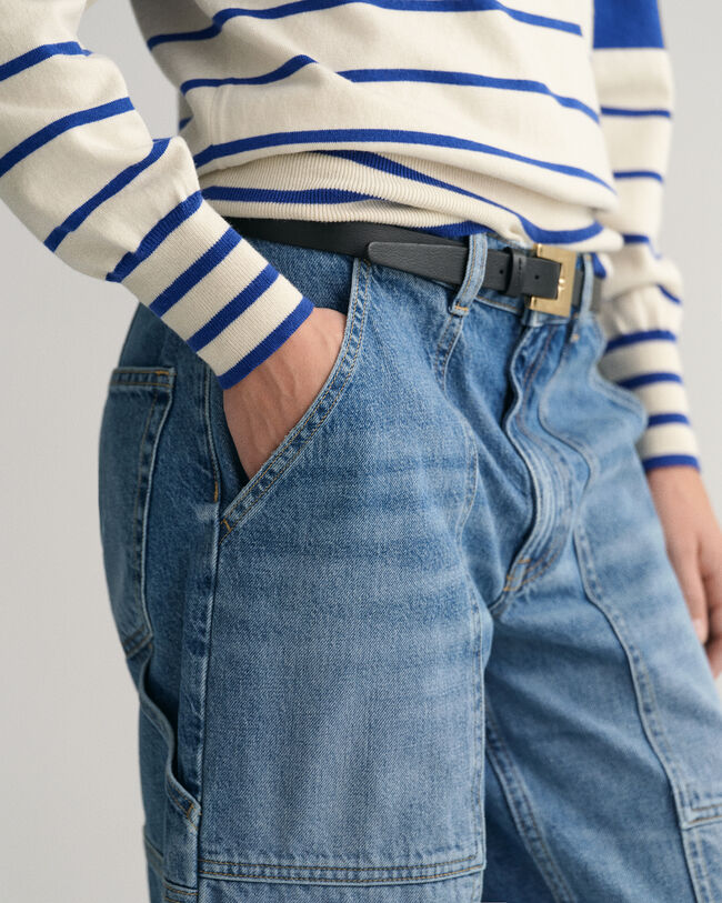 Cargo Jeans mit weitem Bein