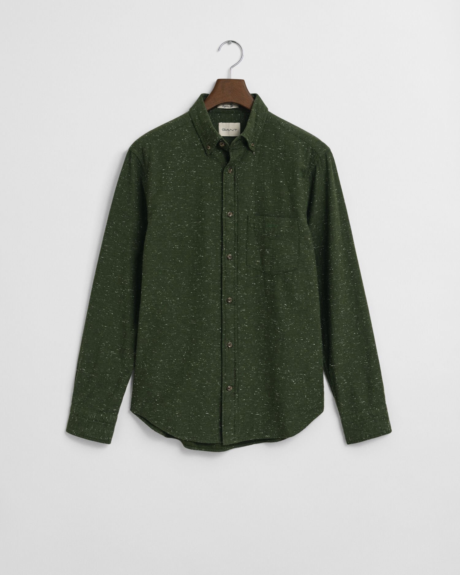 Regular Fit Flanellhemd mit Noppengarn