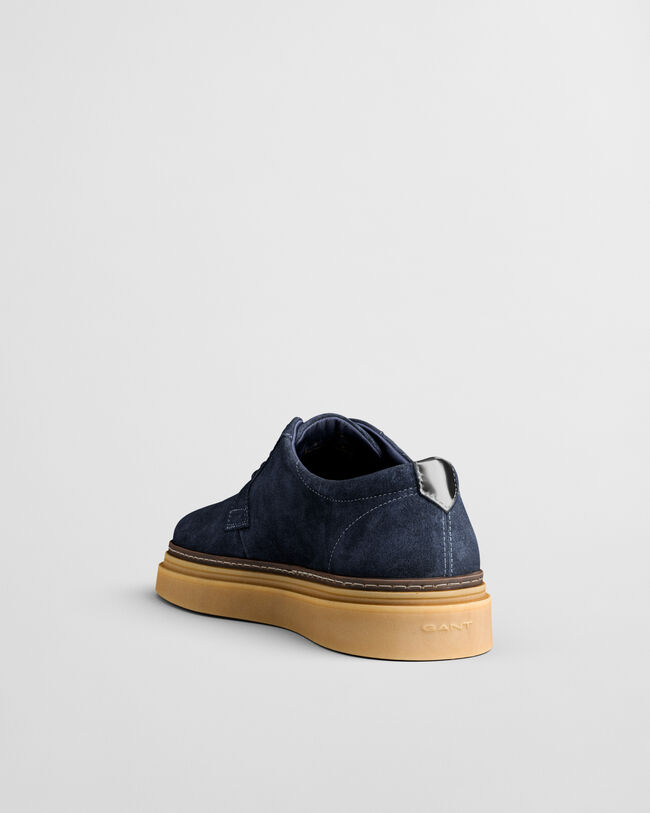 Niedriger Kinzoon Schn&uuml;rschuh aus Veloursleder