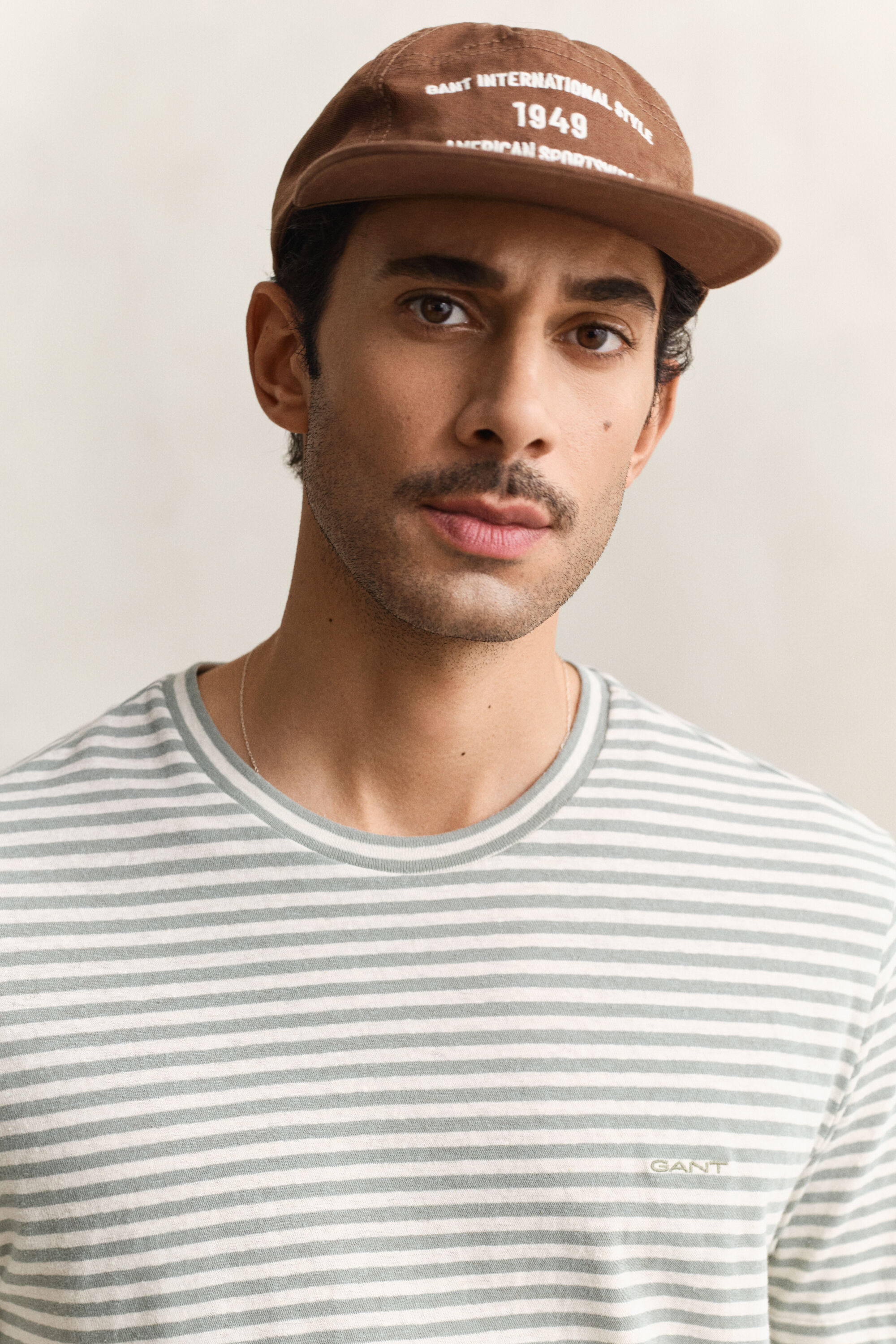 Gestreiftes T-Shirt aus Baumwolle und Leinen