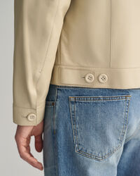 Truckerjacke aus Leder