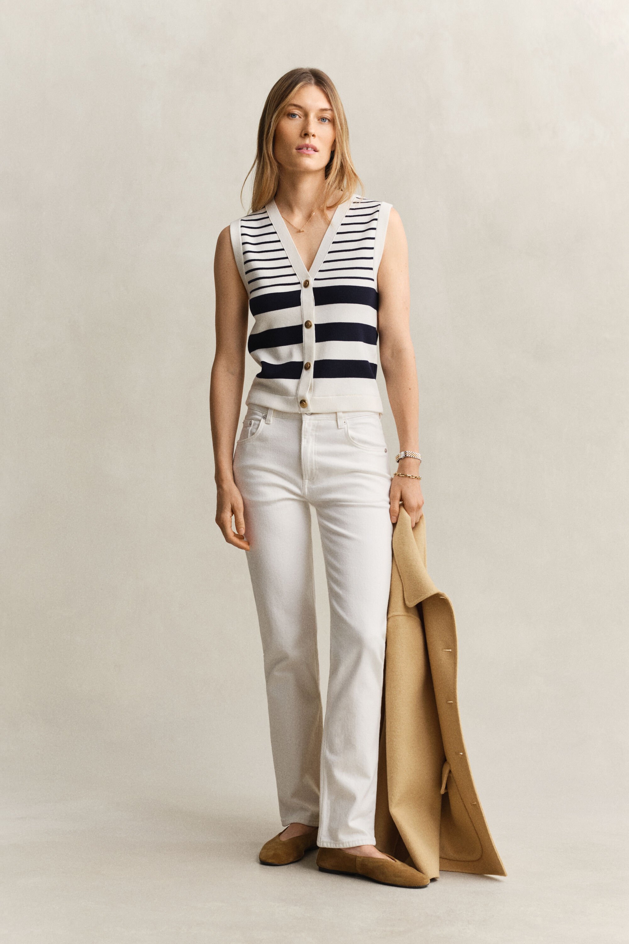 Stretch-Jeans mit geradem Bein