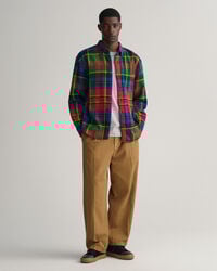 Relaxed Fit Twill Hemd mit Karomuster