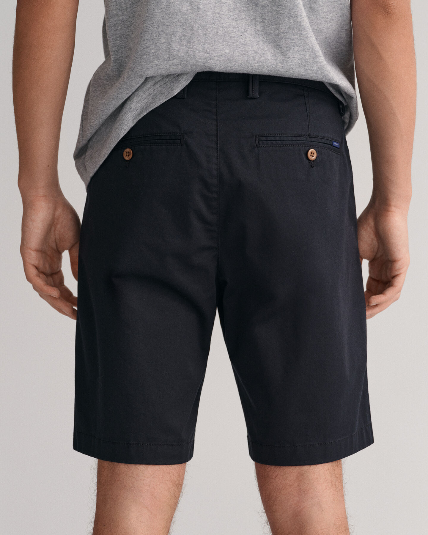 Hallden Slim Fit Twill-Shorts