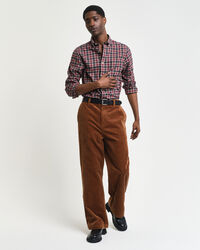 Leichtes Regular Fit Twill Hemd mit Karomuster