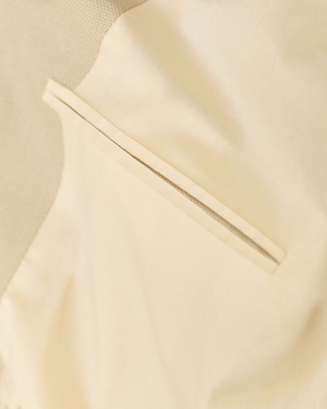 Relaxed Fit Baumwoll Leinen Anzugsakko