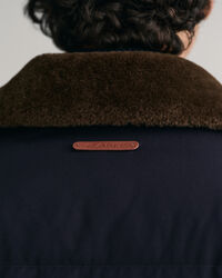 Wattierte Puffer Jacke aus Flanell