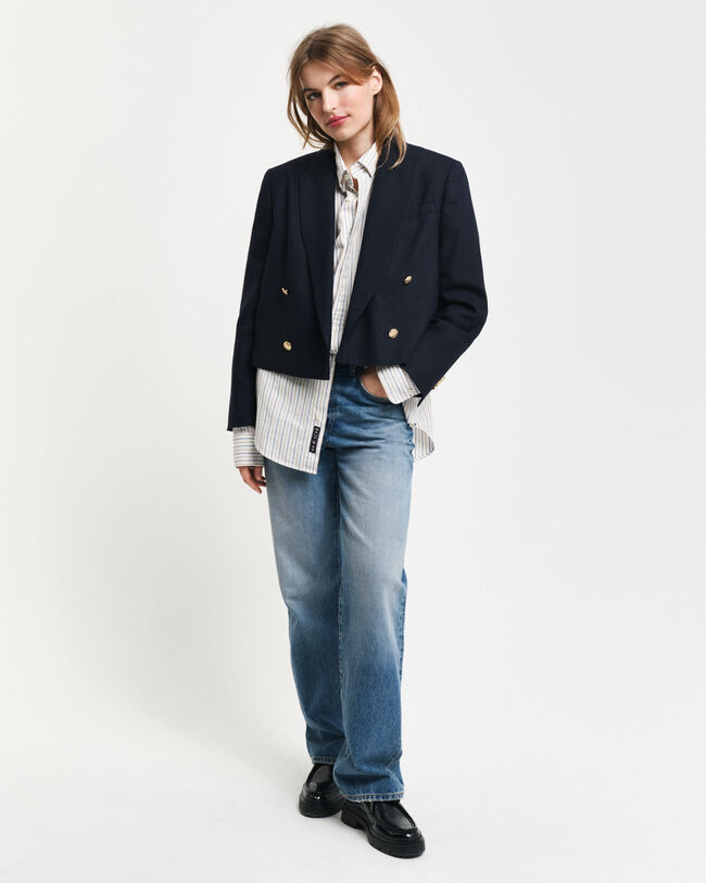 Regular Fit Classic Oxford-Hemd mit Streifen