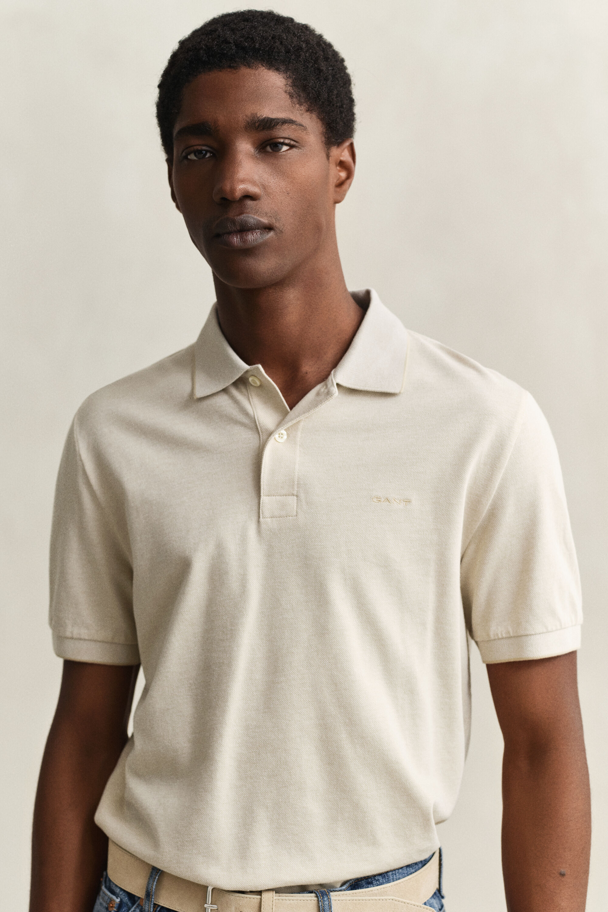 Zweifarbiges Poloshirt