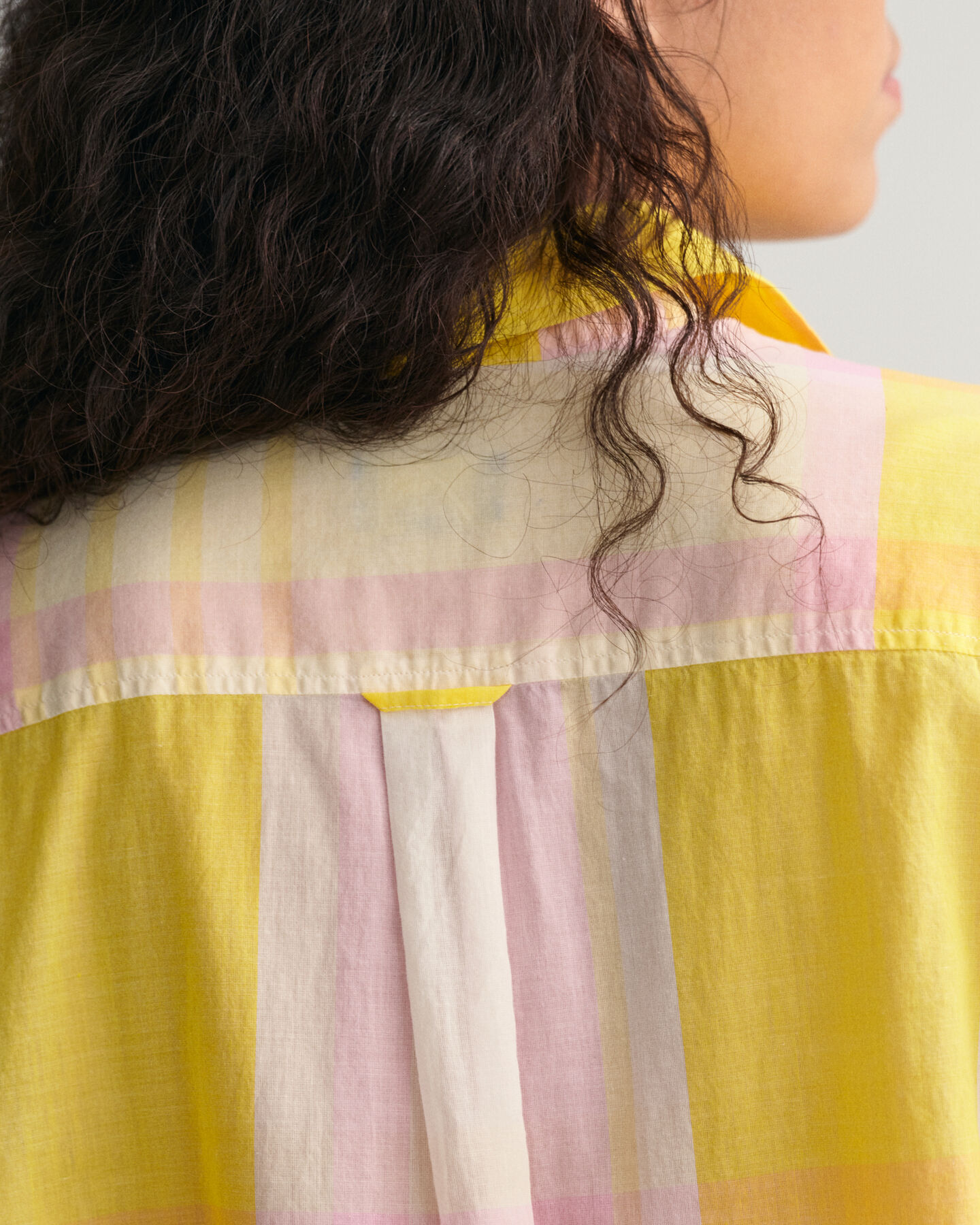 Oversized Madras Bluse
