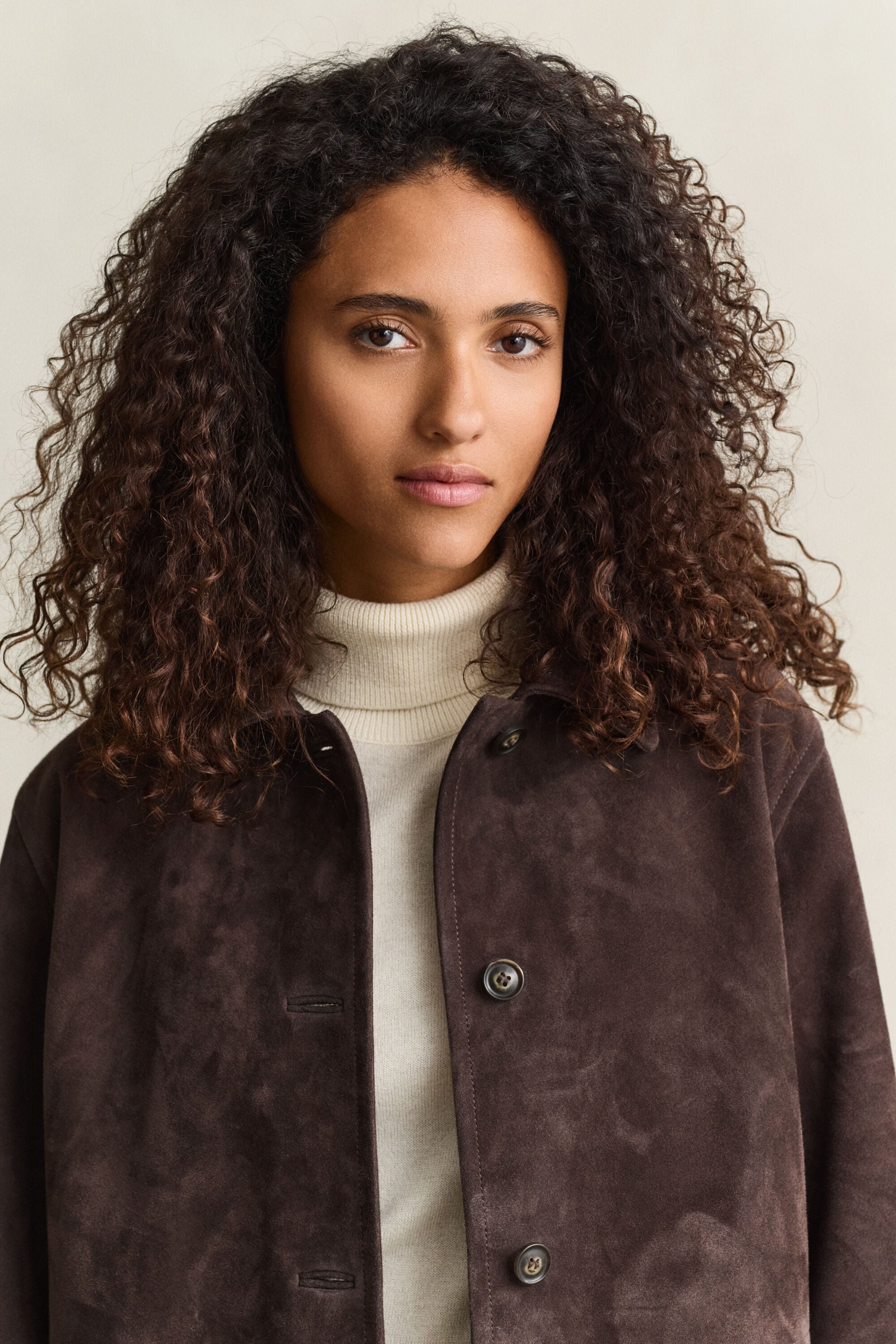 Jacke aus Veloursleder