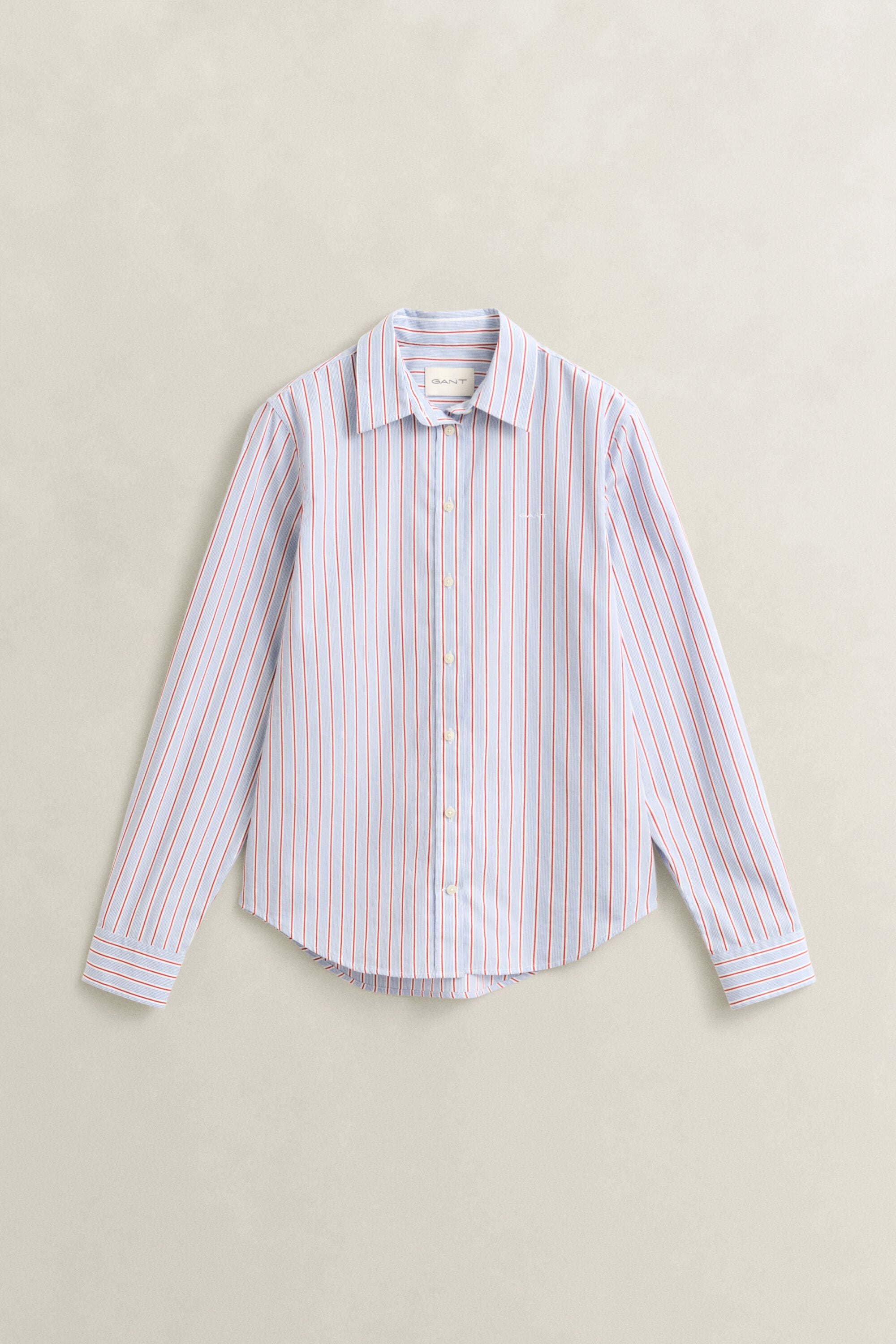 Regular Fit Classic Popeline-Bluse mit Streifen