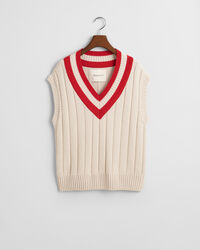 Kontrast Pullunder mit V-Ausschnitt