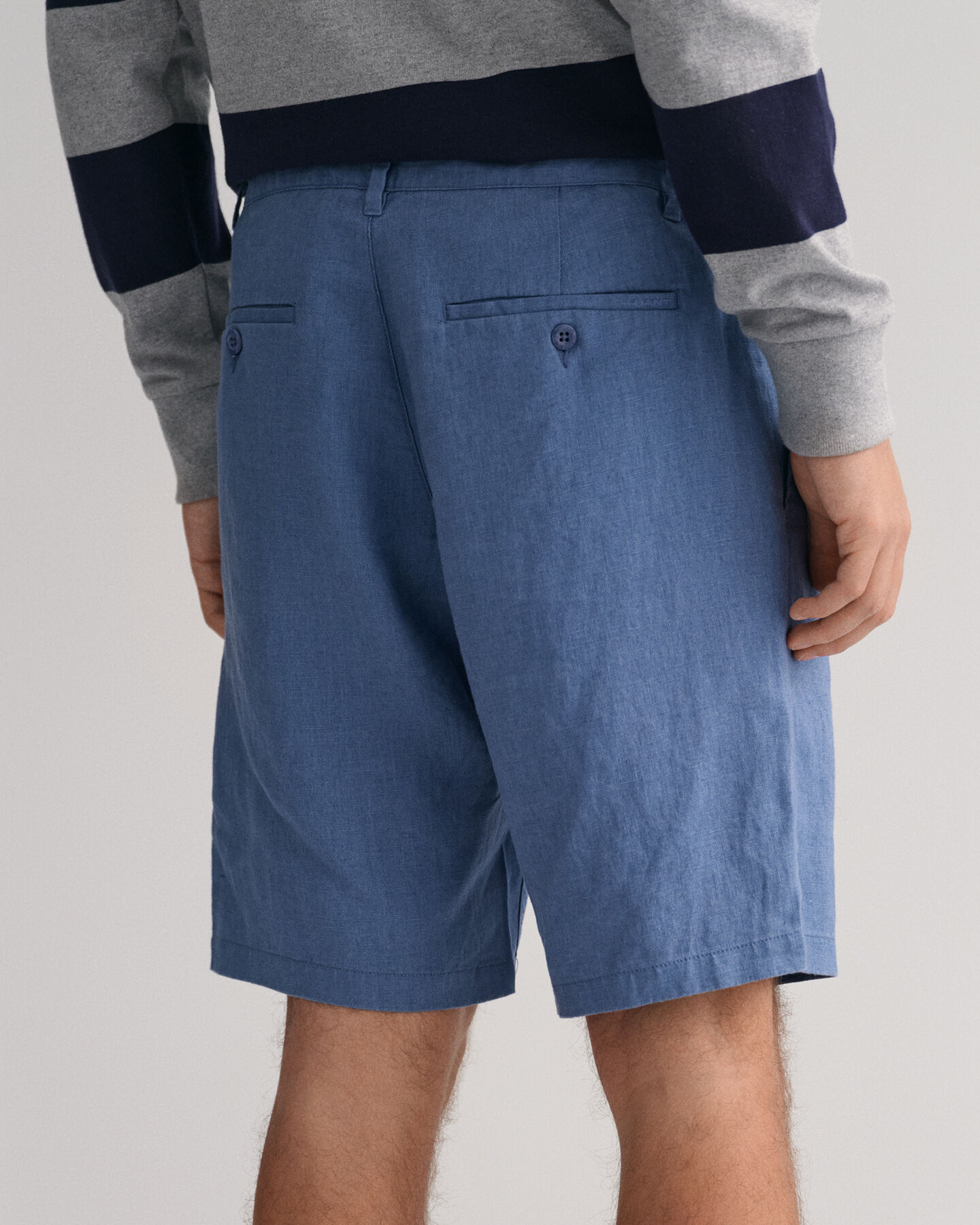 Relaxed Fit Leinen Shorts mit Kordelzug