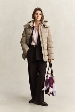 Mid Down Jacket — TAUPE BEIGE 10
